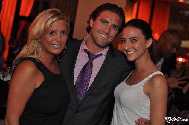 Steuart Martens, co-star of "The Apprentice", is flanked by Victoria Michael and Kate Michael.
